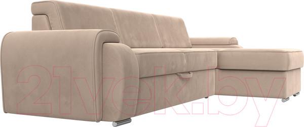Изображение товара Диван угловой Лига Диванов Лига-025 правый / 119234 (велюр бежевый)