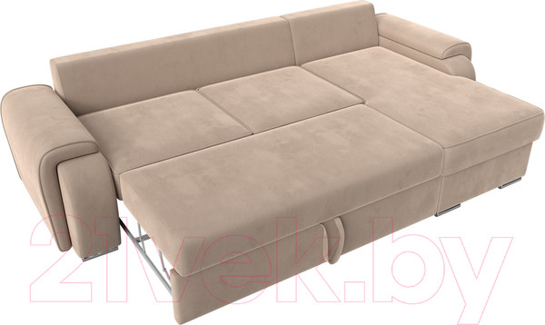 Изображение товара Диван угловой Лига Диванов Лига-025 правый / 119234 (велюр бежевый)