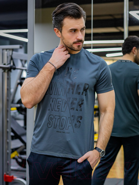 Изображение товара Футболка спортивная Isee CR3-00007 (р.46, графит)