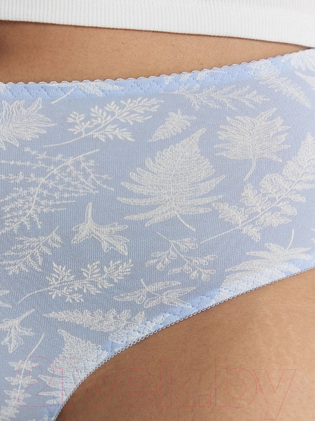 Изображение товара Комплект женских трусов Mark Formelle 412075-3 (р.102, россыпь листиков на голубом)