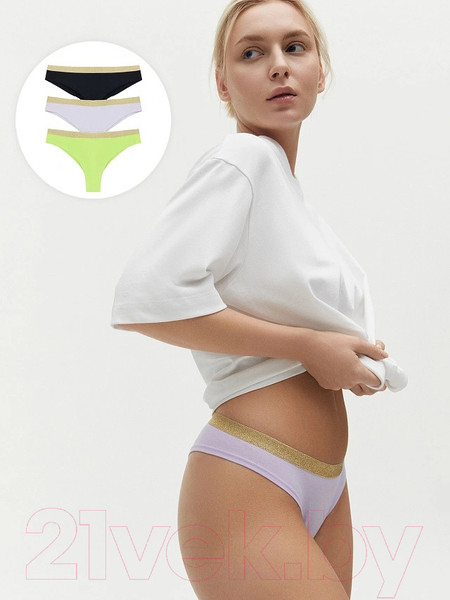 Изображение товара Комплект женских трусов Mark Formelle 412455-1-3 (р.102, сирень)