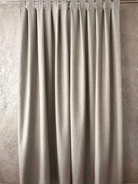 Изображение товара Комплект штор Ника Зварико 777255-2 125x255 (2шт, серый меланж 030)