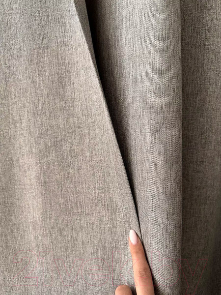 Изображение товара Комплект штор Ника Зварико 777255-2 125x255 (2шт, серый меланж 030)