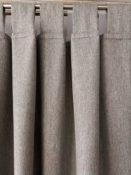 Изображение товара Комплект штор Ника Зварико 777255-2 125x255 (2шт, серый меланж 030)