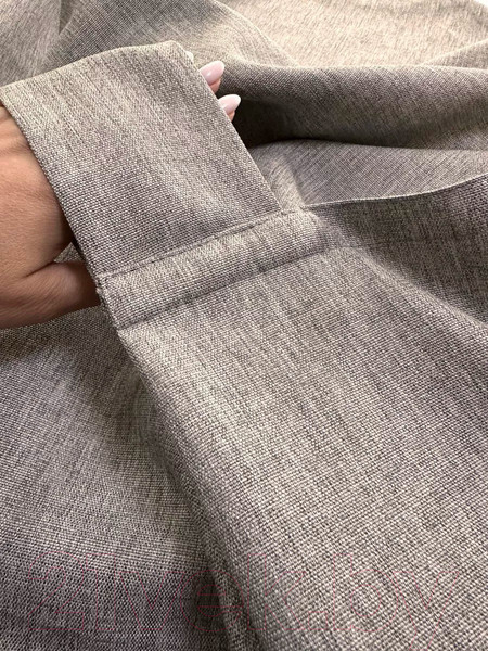 Изображение товара Комплект штор Ника Зварико 777255-2 125x255 (2шт, серый меланж 030)