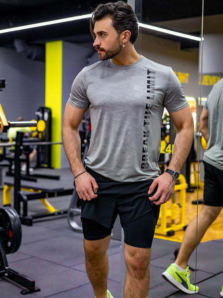 Изображение товара Футболка спортивная Isee CR5-00013 (р.52, серый)