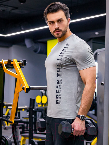 Изображение товара Футболка спортивная Isee CR5-00013 (р.52, серый)