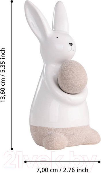 Изображение товара Статуэтка Eglo Заяц Madiorano / 427889 (фарфор, белый/бежевый)