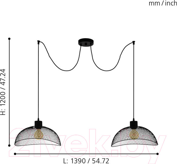 Изображение товара Потолочный светильник Eglo Pompeya 43306