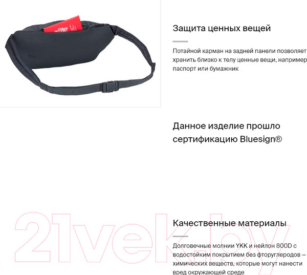 Изображение товара Сумка на пояс Thule Subterra 2 Sling Bag TSS403DSL / 3205067 (синий)