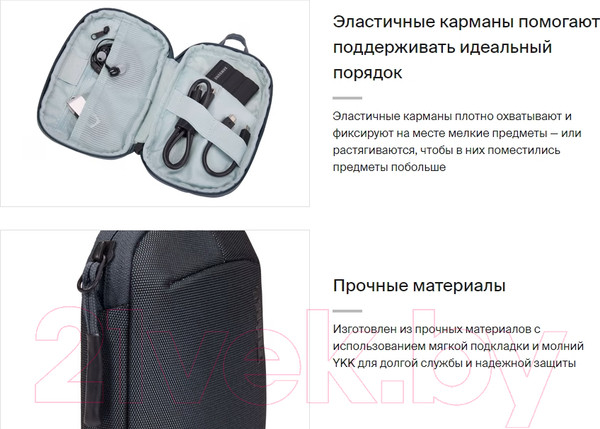 Изображение товара Сумка для аксессуаров Thule Subterra 2 PowerShuttle Mini TSPW400DSL / 3205038 (синий)