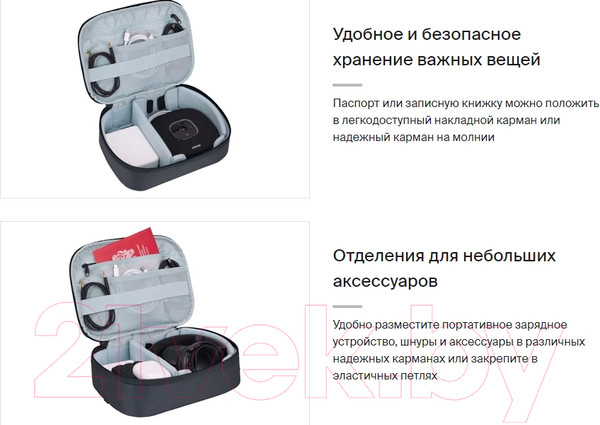 Изображение товара Сумка для аксессуаров Thule Subterra 2 PowerShuttle Plus TSPW402DSL / 3205044 (синий)