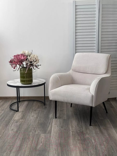 Изображение товара Кресло мягкое M-City Magda / 629M05453 (Cato-01 белый/черный)