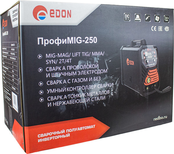 Изображение товара Полуавтомат сварочный Edon Профи MIG-250