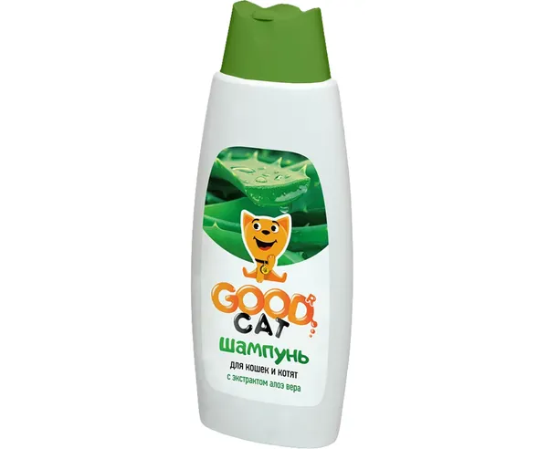 Изображение товара Шампунь для животных Good Cat для кошек и котят с экстрактом Алоэ Вера (250мл)