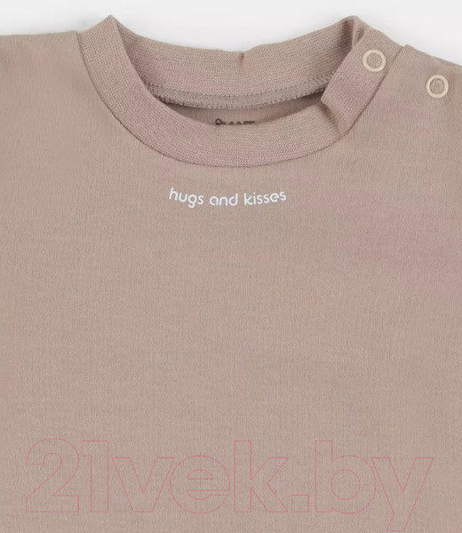 Изображение товара Футболка для малышей Rant Hugs And Kisses / 4672/6-68  (Latte Beige, р.68)