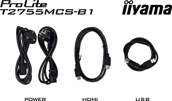 Изображение товара Портативный монитор Iiyama ProLite T2755MSC-B1 (черный)