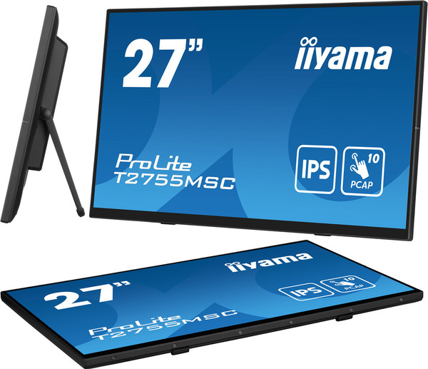 Изображение товара Портативный монитор Iiyama ProLite T2755MSC-B1 (черный)