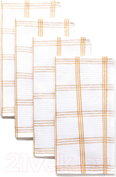 Изображение товара Набор сервировочных салфеток Этель 10400901 (4шт, желтый)