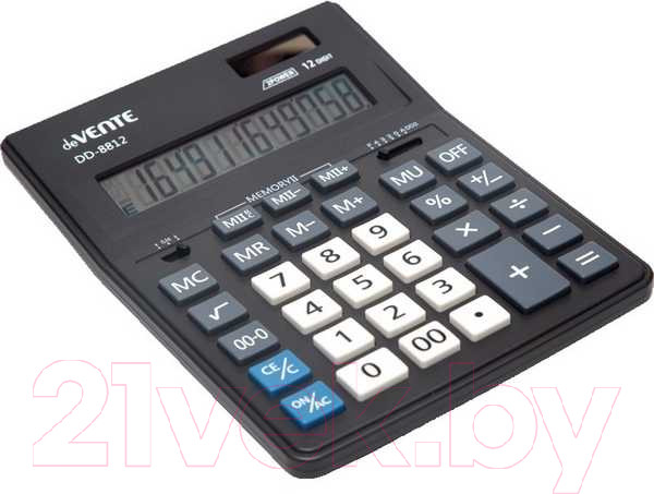 Изображение товара Калькулятор deVente DD-8812 / 4031305 (черный)