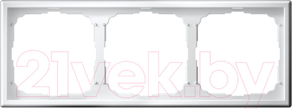 Изображение товара Рамка для выключателей и розеток Systeme (Schneider) Electric ArtGallery GAL000103 (белый, 3 поста)