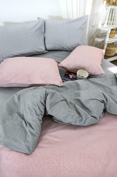 Изображение товара Комплект постельного белья Mirpol home 200х220 (пудра)