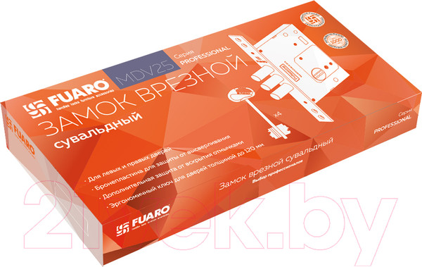 Изображение товара Замок врезной Fuaro MDV25/S-60.00.3R16 Сувальдный