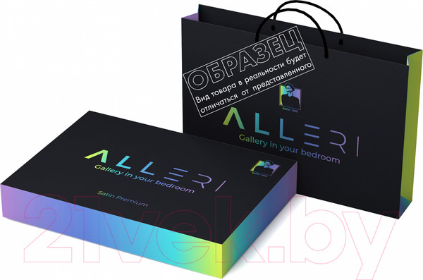 Изображение товара Комплект постельного белья Alleri Сатин Premium евро max / СП-269