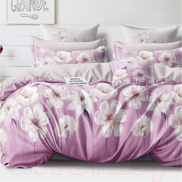 Изображение товара Комплект постельного белья Alleri Сатин Premium семейный / СП-249