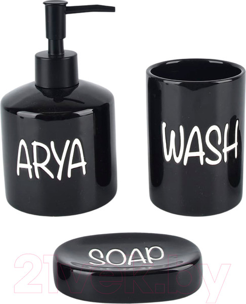 Изображение товара Набор аксессуаров для ванной Arya Ada / 8680943228925 (черный)