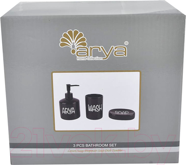 Изображение товара Набор аксессуаров для ванной Arya Ada / 8680943228925 (черный)
