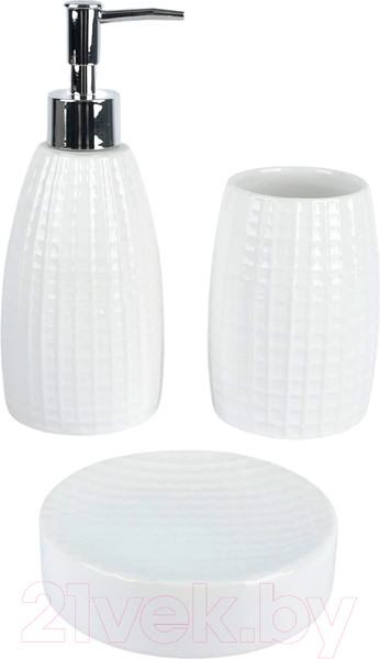 Изображение товара Набор аксессуаров для ванной Arya Belle / 8680943228970 (белый)