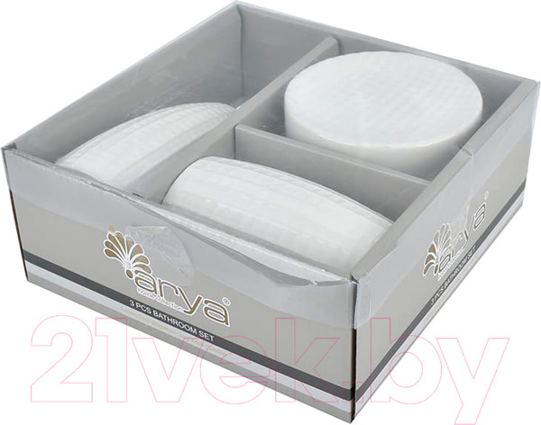 Изображение товара Набор аксессуаров для ванной Arya Belle / 8680943228970 (белый)