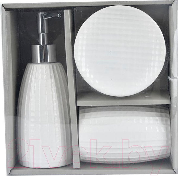 Изображение товара Набор аксессуаров для ванной Arya Belle / 8680943228970 (белый)