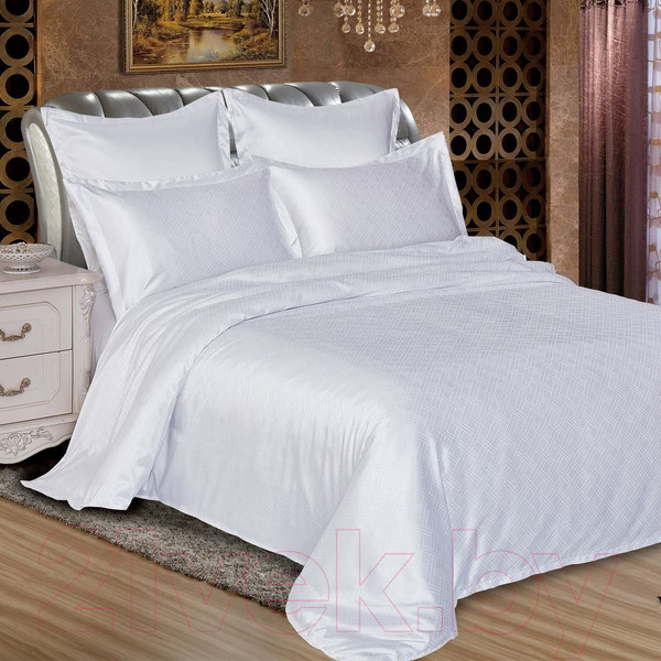 Изображение товара Комплект постельного белья Alleri Сатин Jacquard Premium семейный / СЖ-054