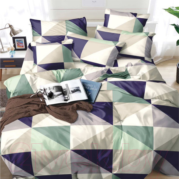 Изображение товара Комплект постельного белья Alleri Эко Сатин евро / СС-444