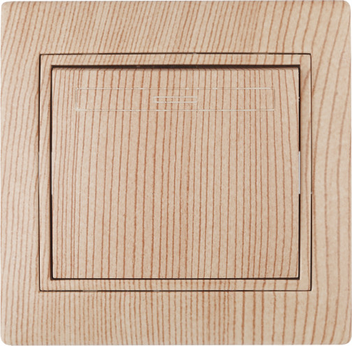 Изображение товара Выключатель INTRO Plano 1-101-11 / Б0053728 (сосна)