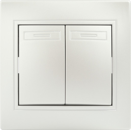 Изображение товара Выключатель INTRO Plano 1-104-06 / Б0053767 (перламутр)