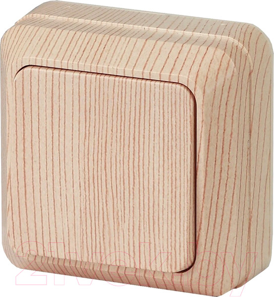 Изображение товара Выключатель INTRO Quadro 2-101-11 / Б0053739 (сосна)