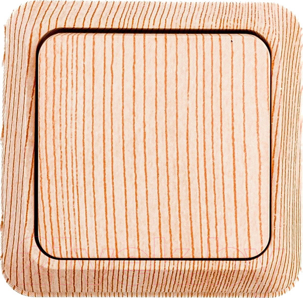 Изображение товара Выключатель INTRO Quadro 2-101-11 / Б0053739 (сосна)