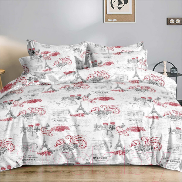 Изображение товара Комплект постельного белья Alleri Эко Сатин евро / СС-466