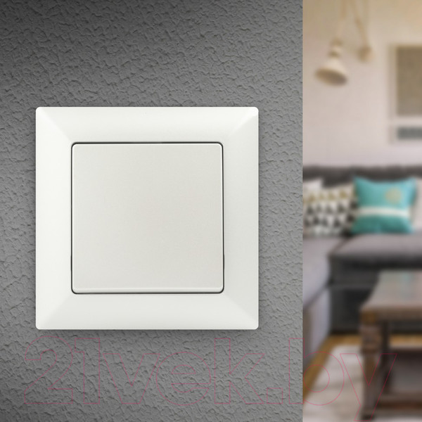 Изображение товара Выключатель INTRO Solo 4-101-06 / Б0053551 (перламутр)