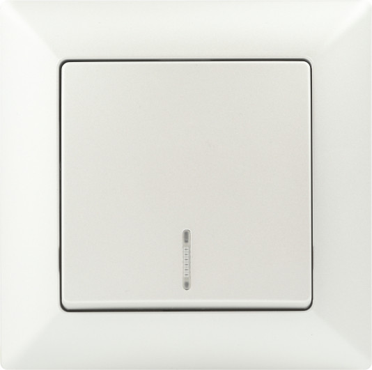 Изображение товара Выключатель INTRO Solo 4-102-06 /  Б0053568 (перламутр)