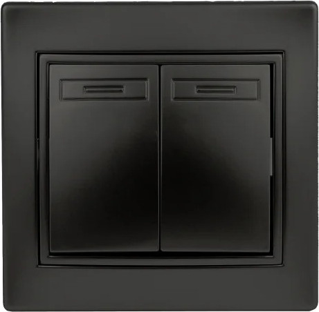 Изображение товара Выключатель INTRO Plano 1-104-05 / Б0053765 (антрацит)