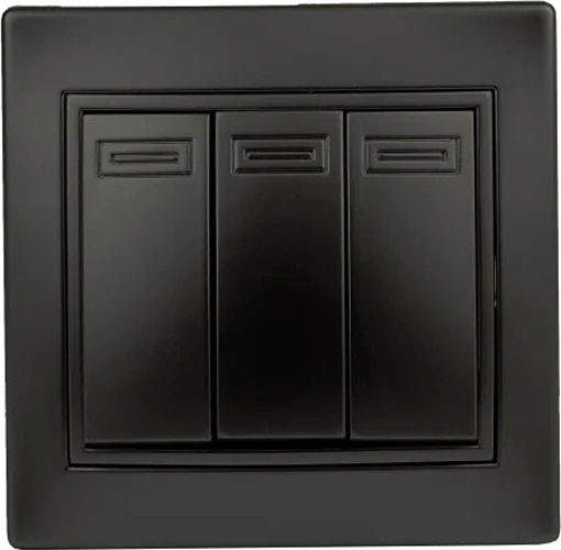 Изображение товара Выключатель INTRO Plano 1-106-05 / Б0053795 (антрацит)