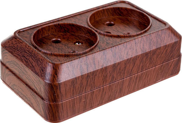 Изображение товара Розетка INTRO Quadro 2-203-10 / Б0053796 (венге)