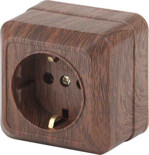 Изображение товара Розетка INTRO Quadro 2-202-10 / Б0053787 (венге)