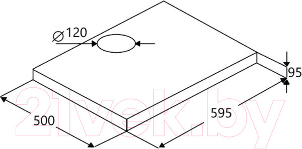 Изображение товара Вытяжка плоская Maunfeld Comfort 60 Flat (черный)
