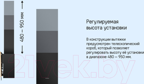 Изображение товара Вытяжка наклонная Maunfeld Fermana 60 (черный)