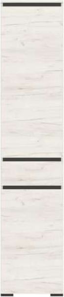 Изображение товара Шкаф-пенал Памир Гретта 2С1Я (крафт белый/антрацит)